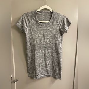 Gray swiftly tech short sleeve T-shirt from LuluLemon
